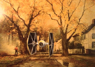 Illustration for article titled The Time Travelers Hidden In Thrift Store Paintings